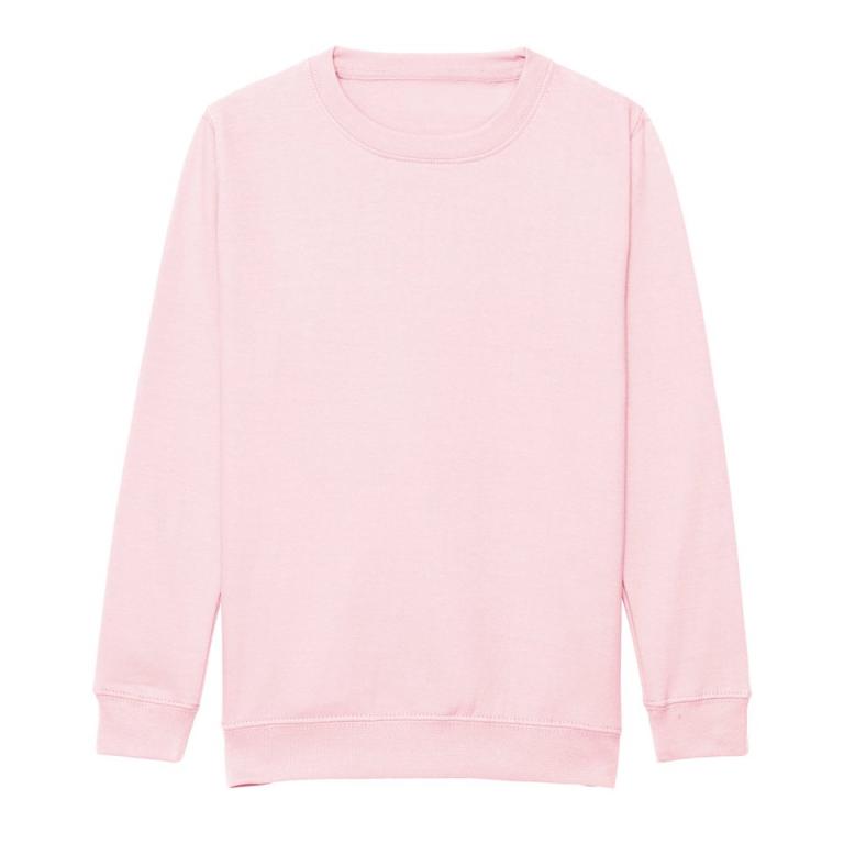 Kids AWDis sweatshirt Baby Pink