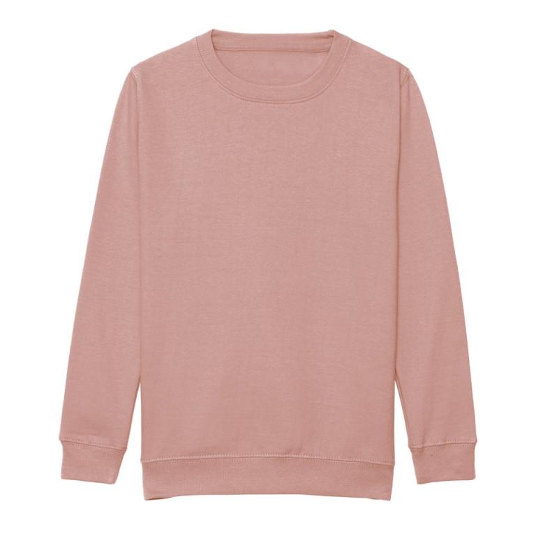 Kids AWDis sweatshirt Dusty Pink