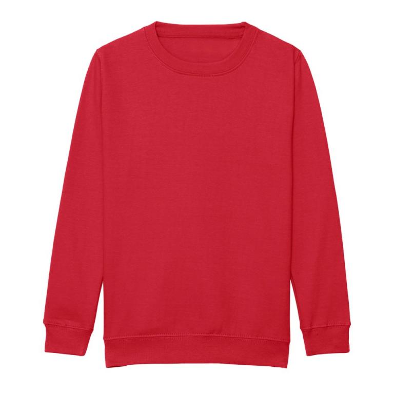 Kids AWDis sweatshirt Fire Red