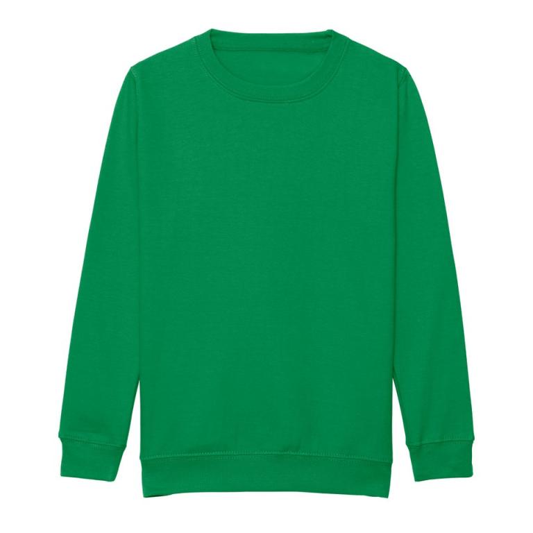 Kids AWDis sweatshirt Kelly Green