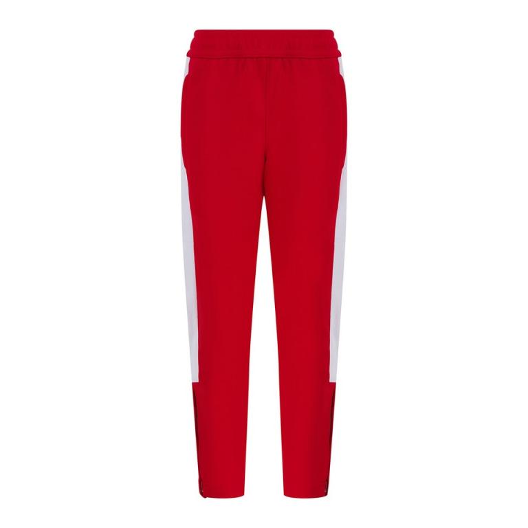 Kids knitted tracksuit pants Red/White