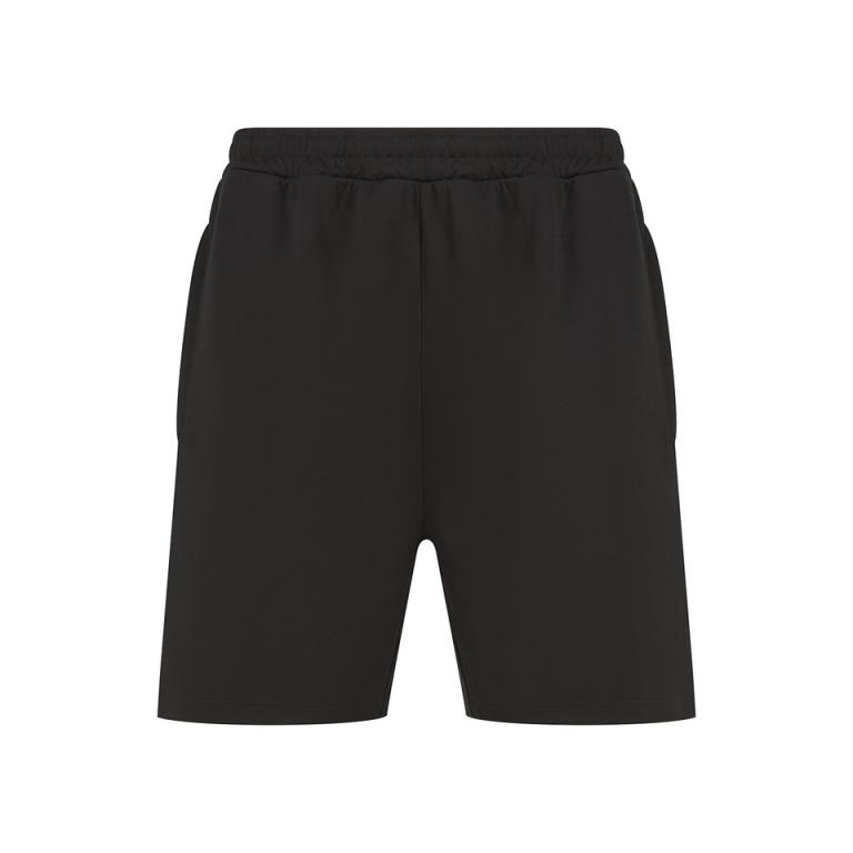 Knitted shorts with zip pockets Black