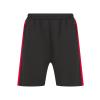 Knitted shorts with zip pockets Black/Red