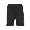 Knitted shorts with zip pockets Black/White