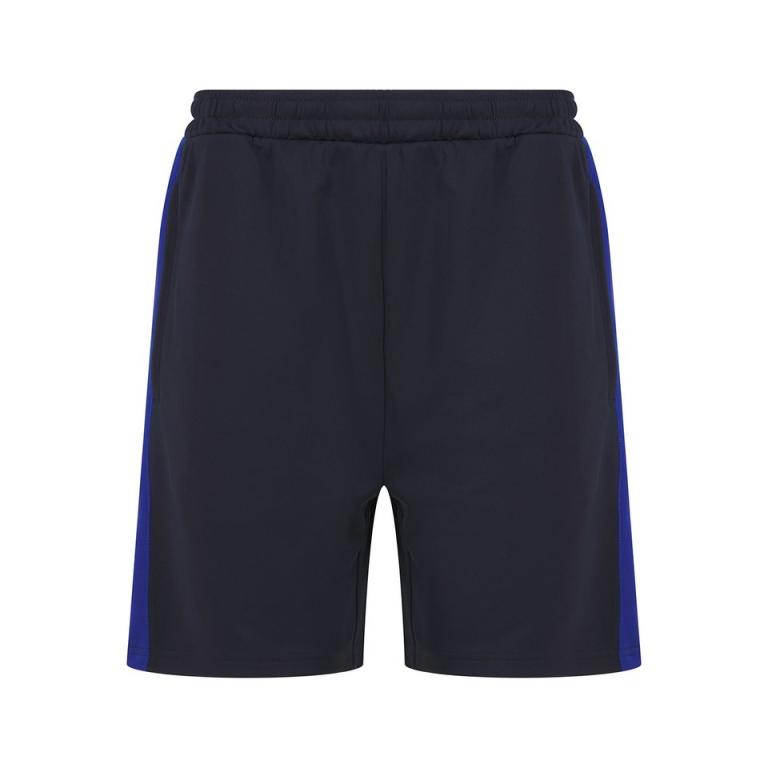 Knitted shorts with zip pockets Navy/Royal