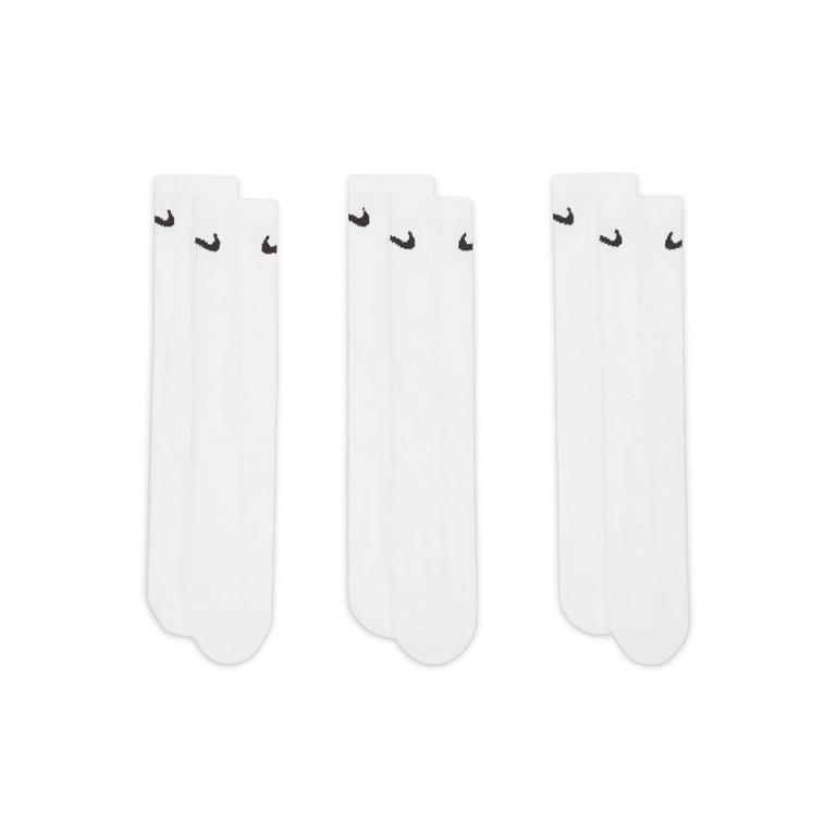 Nike everyday crew socks (3 pairs) White/Black