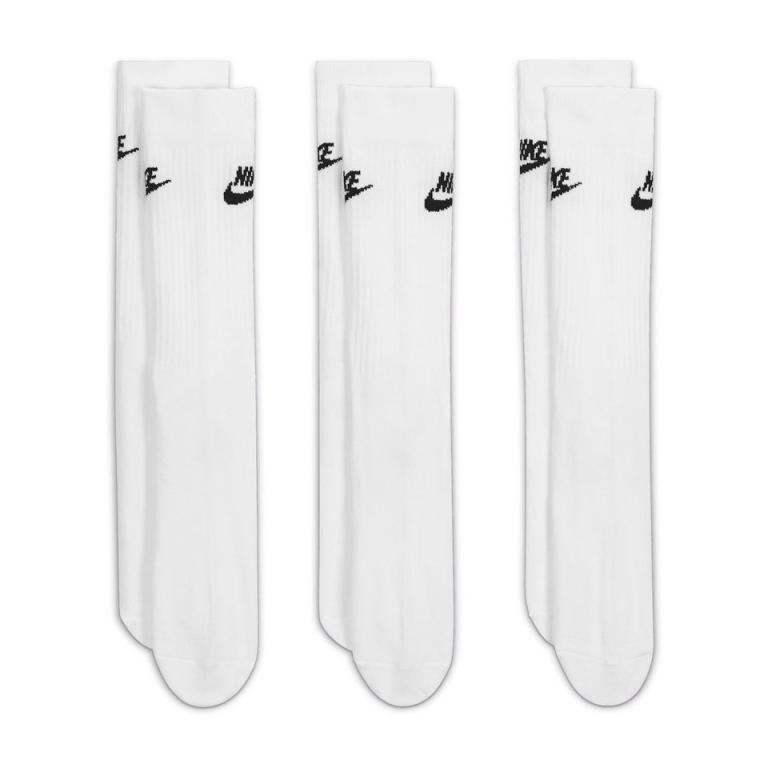 Nike everyday essential crew socks (3 pairs) White/Black