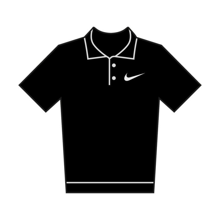 Nike Dri-FIT victory solid polo Black/White