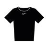 Women’s Nike One Dri-FIT short sleeve slim top Black/White