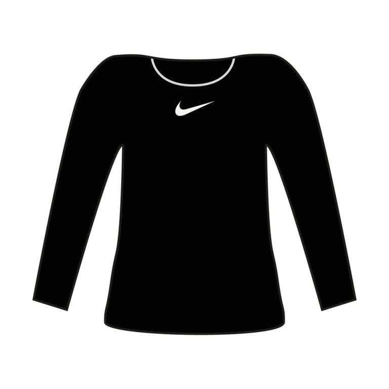 Women’s Nike One Luxe Dri-FIT long sleeve standard fit top Black/Reflective Silver