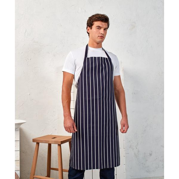 Striped bib apron