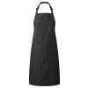 Colours bib apron with pocket Black Denim