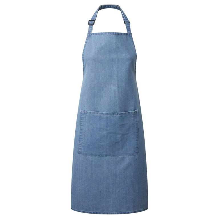 Colours bib apron with pocket Blue Denim