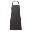 Colours bib apron with pocket Charcoal