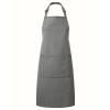 Colours bib apron with pocket Grey Denim