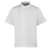 Culinary pull-on chef's short sleeve tunic White