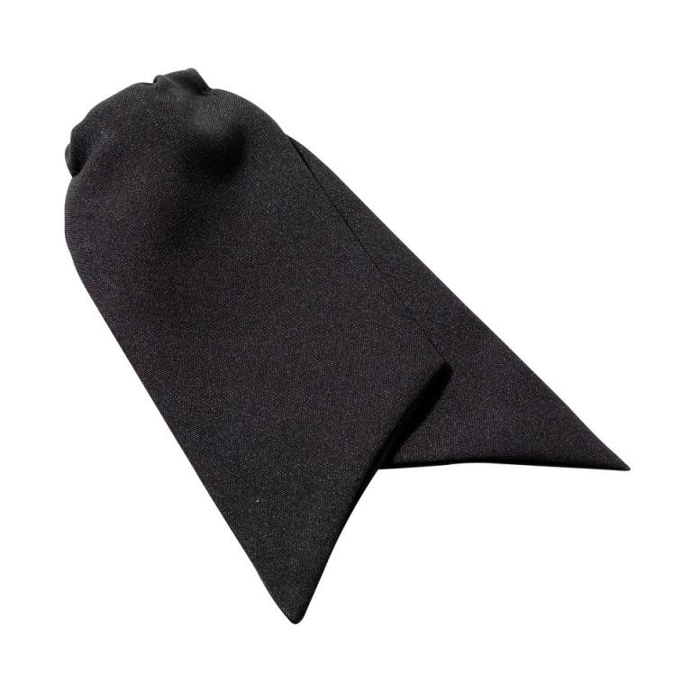 Women's clip-on cravat Black