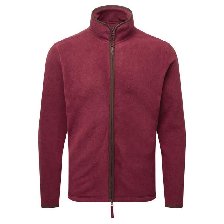 Artisan fleece jacket Burgundy/Brown