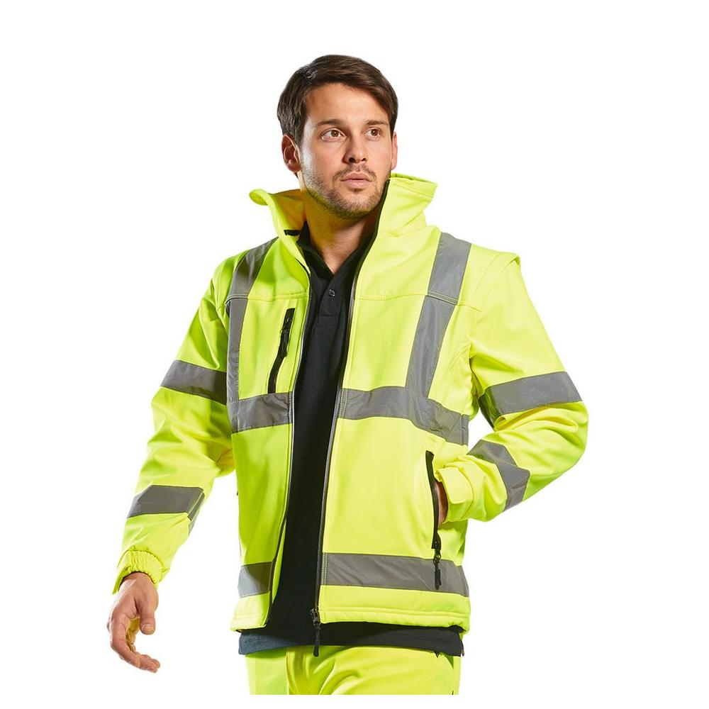 Hi-vis softshell jacket (3L) (S428) - KS Teamwear
