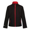 Kids Ablaze softshell jacket Black/Classic Red