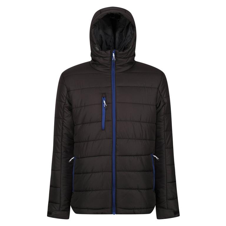 Navigate thermal hooded jacket Black/New Royal