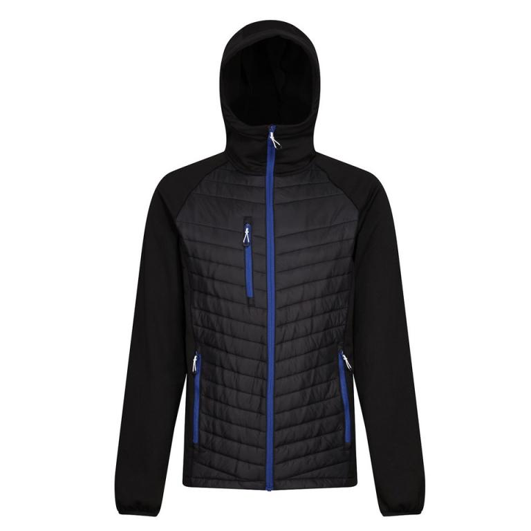 Navigate hybrid hooded jacket Black/New Royal