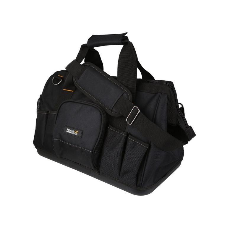 Multi-pocket 16" zipped tool bag Black