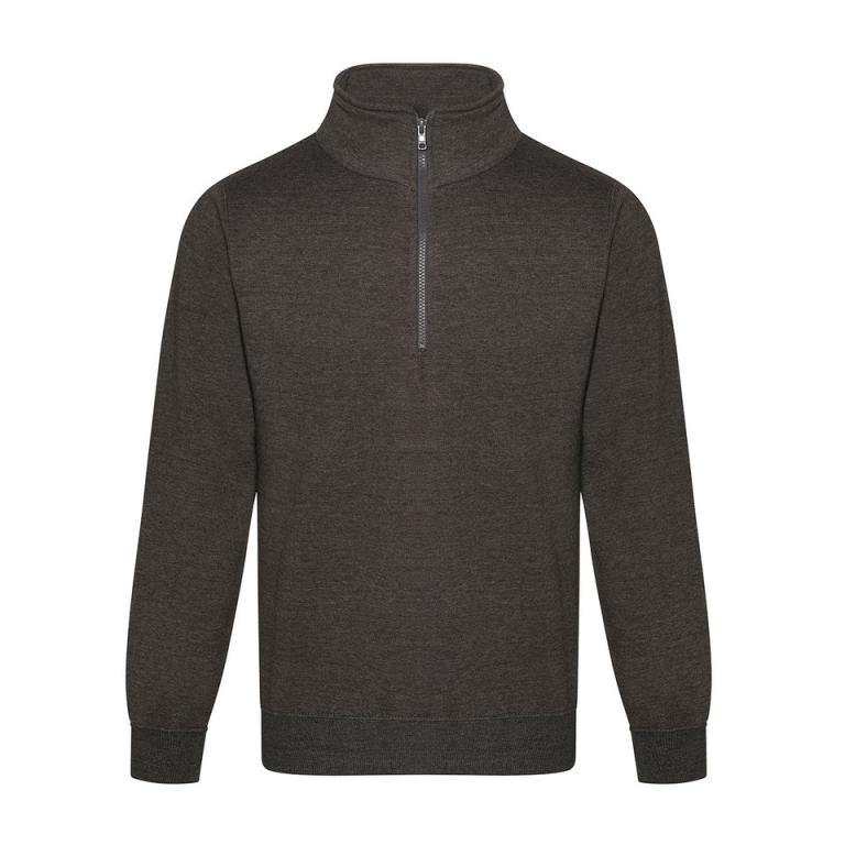 Pro 1/4 neck zip sweatshirt Charcoal
