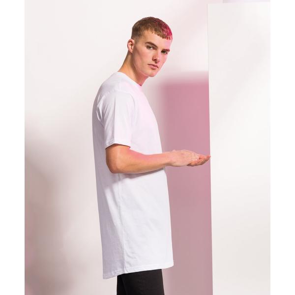 Longline t-shirt with dipped hem