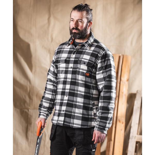Worker padded checked shirt