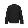 Kids sustainable fashion curved hem sweatshirt Black