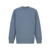 Kids sustainable fashion curved hem sweatshirt Stone Blue