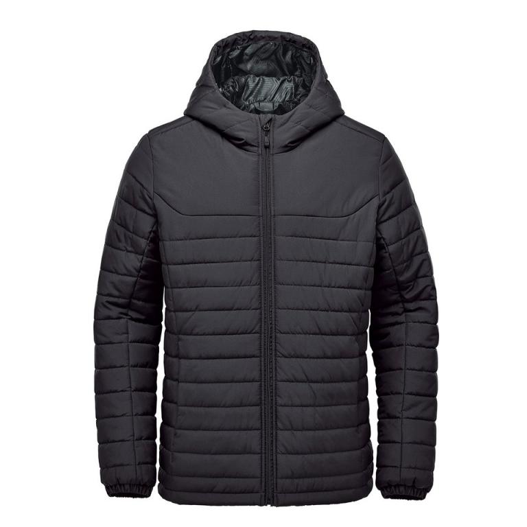 Nautilus quilted hooded jacket Black