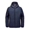 Nautilus quilted hooded jacket Navy