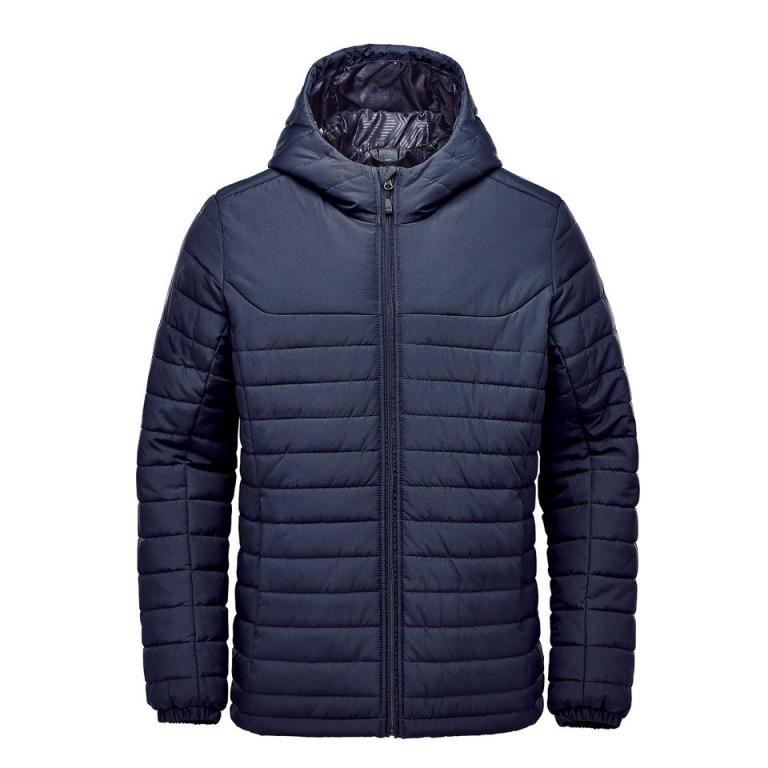 Nautilus quilted hooded jacket Navy