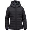 Women’s Nautilus quilted hooded jacket Black