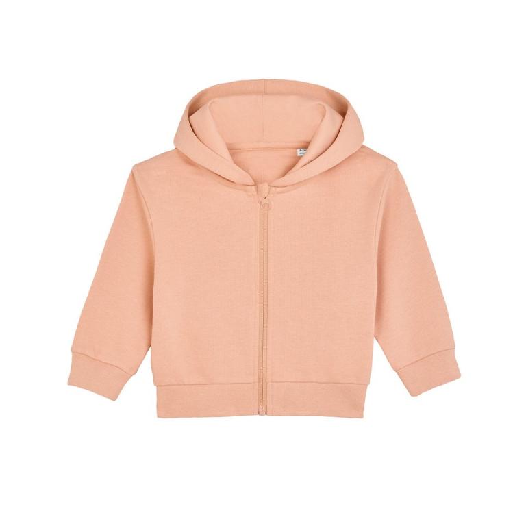 Baby Connector hoodie zip-through sweatshirt (STSB105) Fraiche Peche