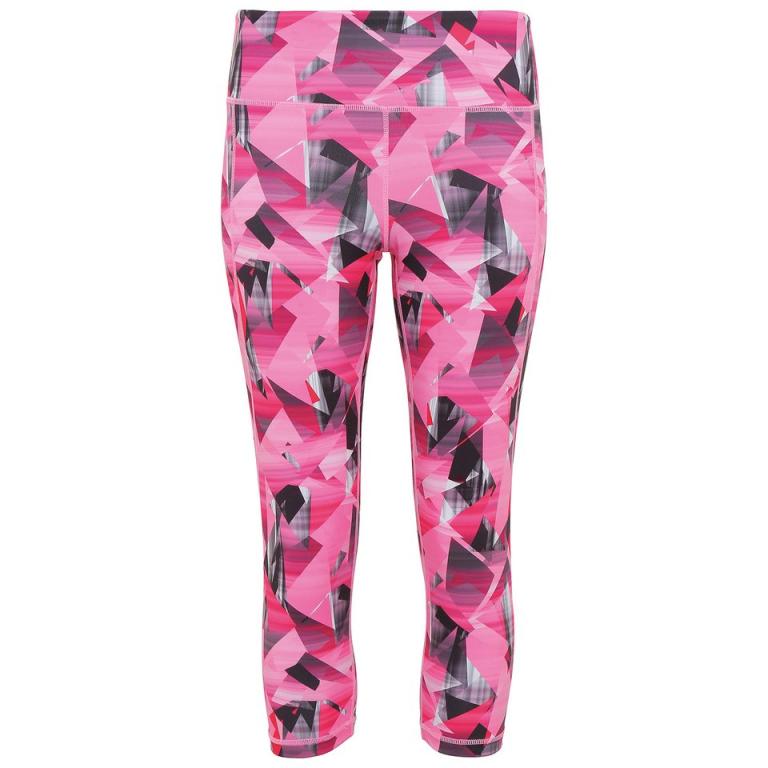 Women's TriDri® performance corners leggings ¾ length Pink