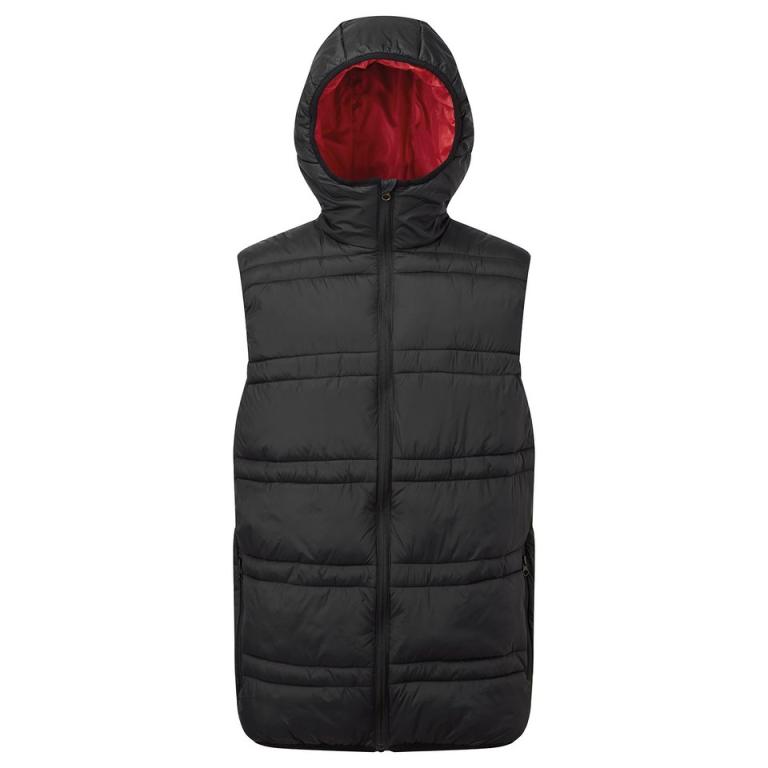 Latitude hooded bodywarmer Black/Red