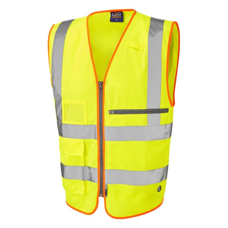 Foreland ISO 20471 Cl 2 Superior Waistcoat With Tablet Pocket Yellow