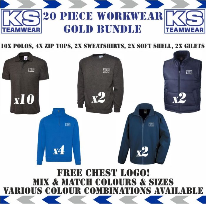 20 Piece Workwear Gold Bundle