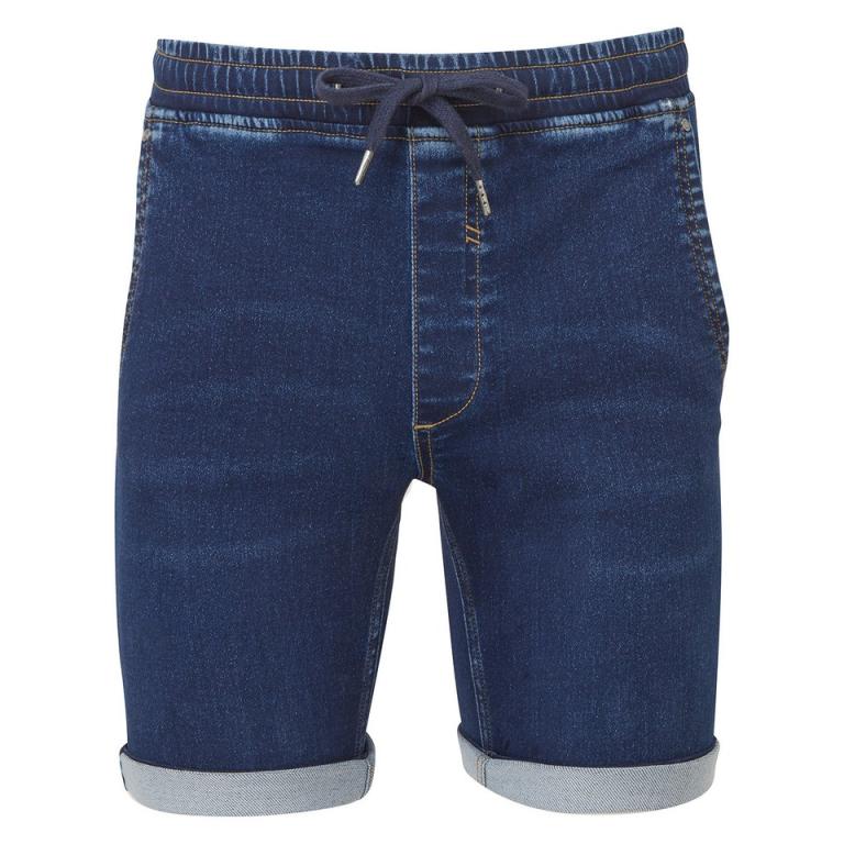 Men’s denim drawstring shorts Blue
