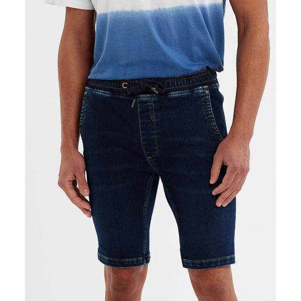 Men’s denim drawstring shorts