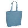 Organic natural dyed maxi bag for life Indigo Blue