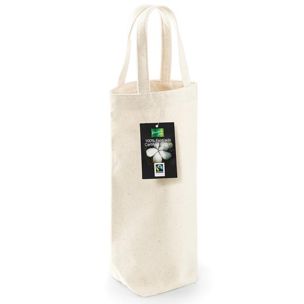 Fairtrade cotton bottle bag