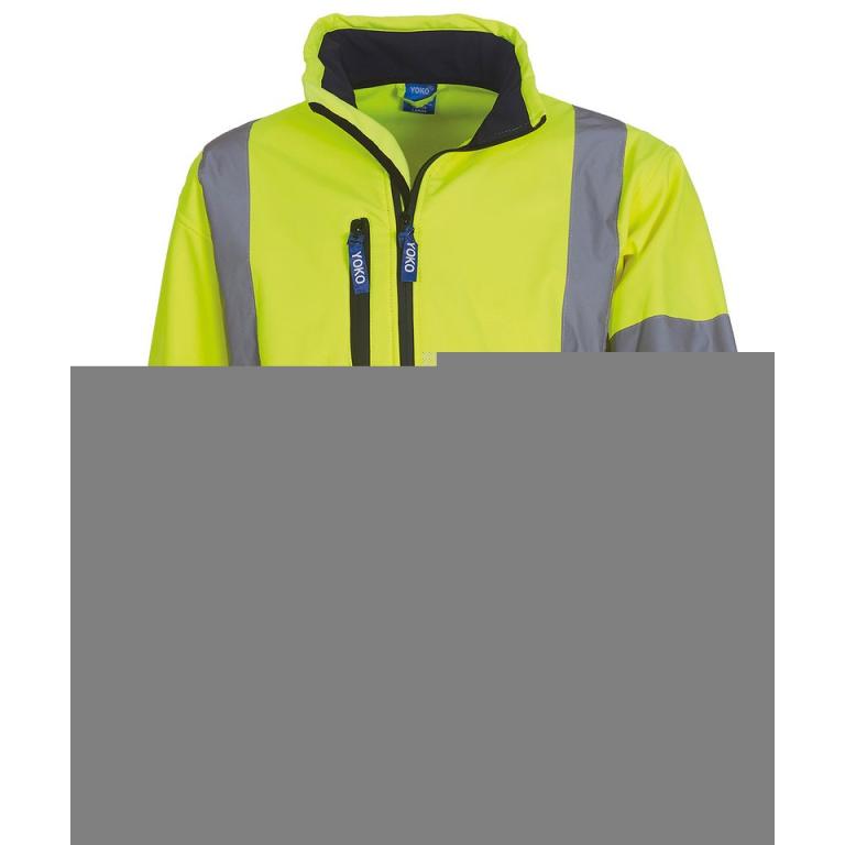 Hi-vis softshell jacket (HVK09) Yellow/Navy