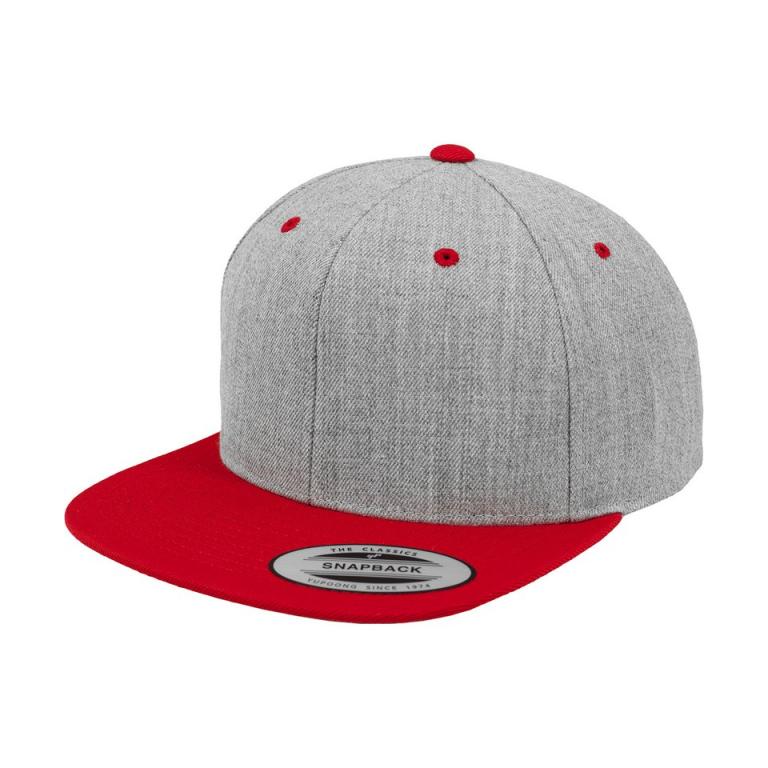 The classic snapback 2-tone  (6089MT) Heather/Red