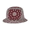 Bandana print bucket hat (5003BP) Cherry/White