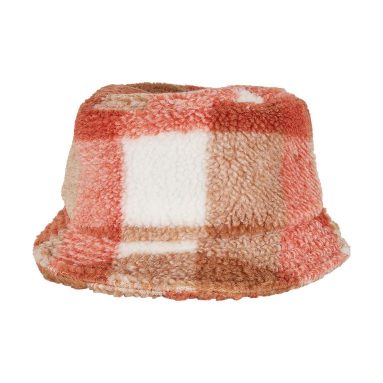 Sherpa check bucket hat (5003SC) White Sand/Toffee