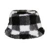 Sherpa check bucket hat (5003SC) White/Black